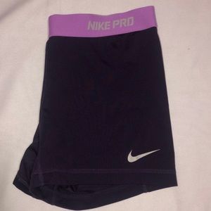 Deep Purple Nike Pro Dri-Fit Spandex